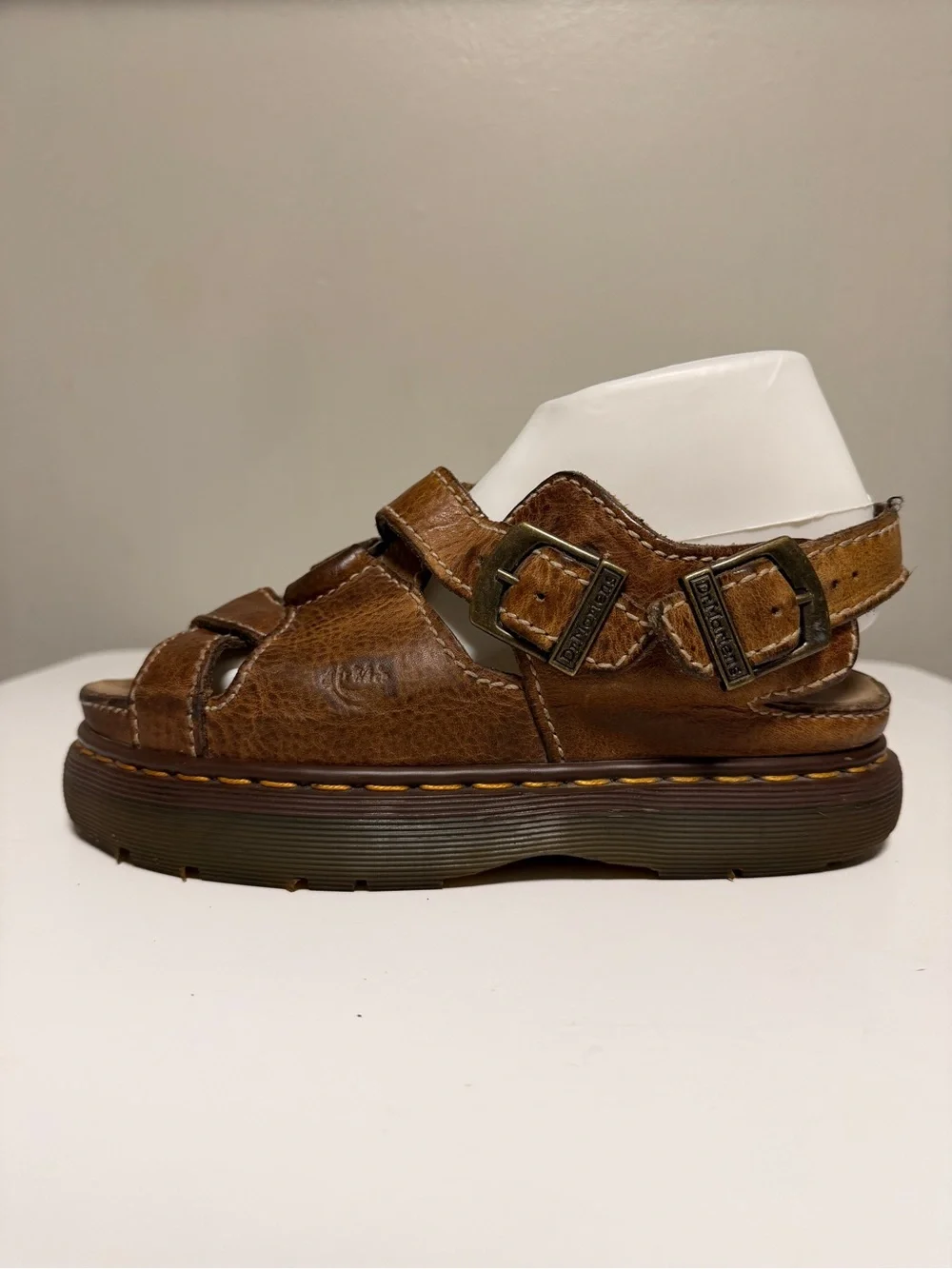 Dr. Martens Brown Leather O-Ring Fisherman Chunky Sandals Men’s US 8 EU 41 UK 7